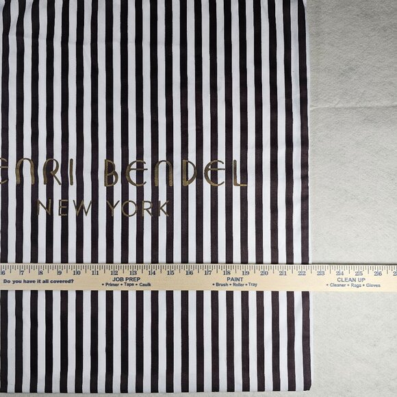 Henri Bendel New York Striped Drawstring Dust Bag - Picture 9 of 9
